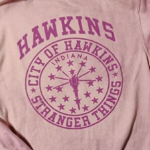 Pink Stranger Things Hawkins Sweatshirt
